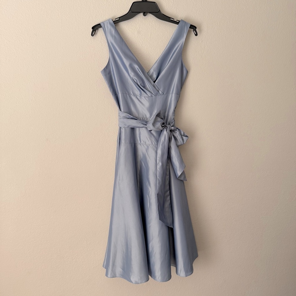 Max & Cleo Light Blue Satin Party Dress